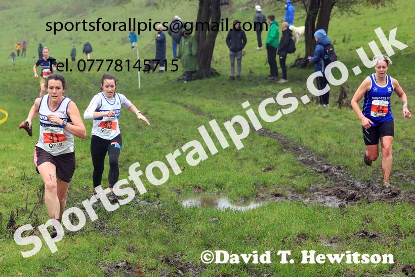 Womens Senior and Womens Masters 2023 NECAA Cross Country Relays, Thornley Hall Farm, Peterlee, County Durham. Photo: David T. Hewitson/Sports for All Pics